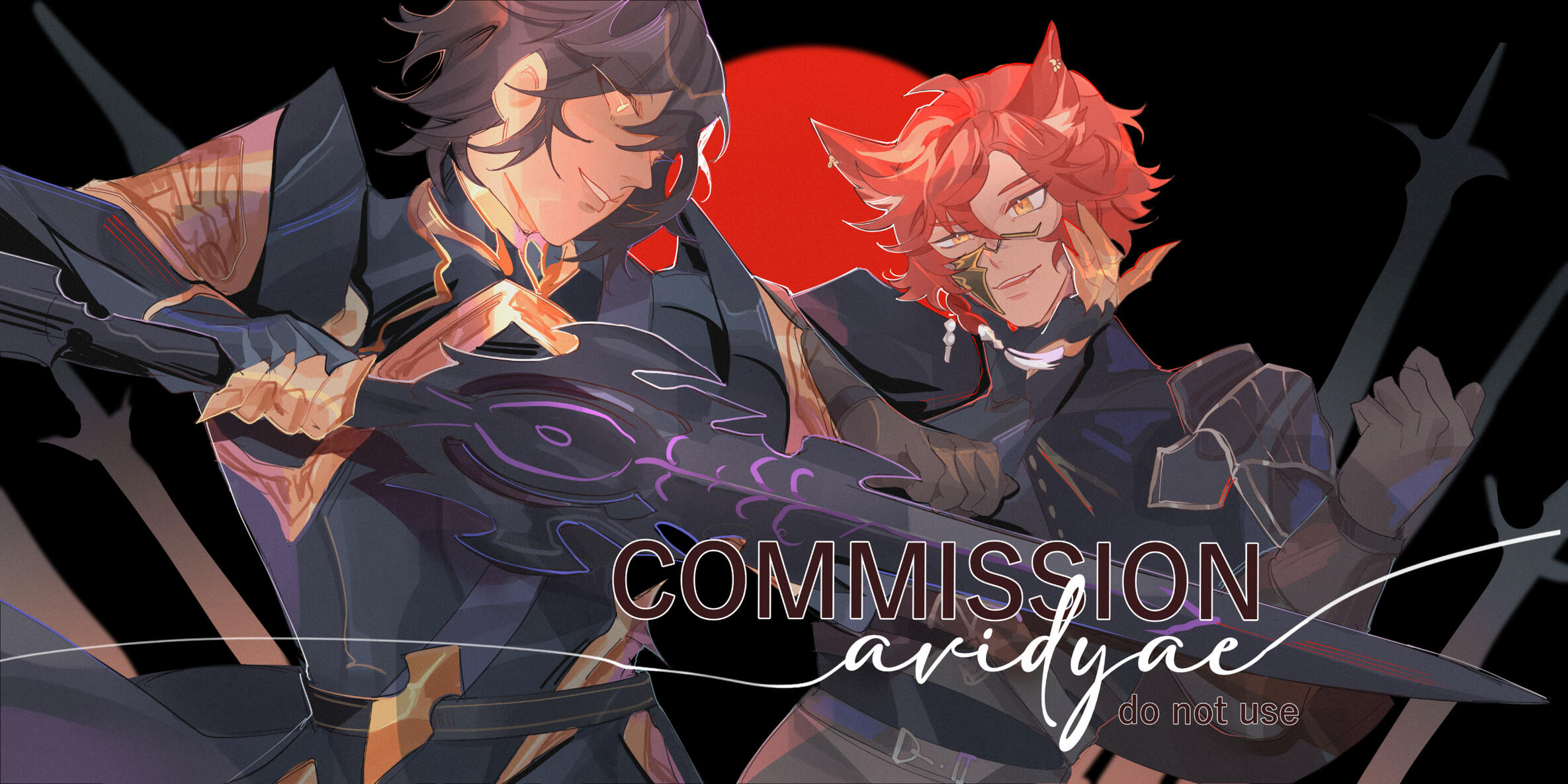 SKEB Couple Waist-Up